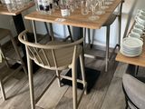 a table that has a lot of glasses on it