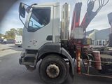 a truck that is parked on the side of the road