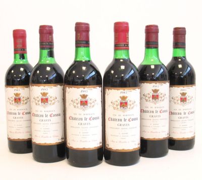 6 Blles CH. LE COSSU Graves 1985 - Photo 1