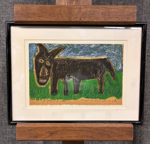 GILGOGUÉ (né en 1947, Gilles GOGUET, dit) « Vincent mit l’âne dan