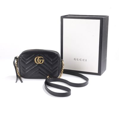 sac à bandoulière matelassé noir Gucci