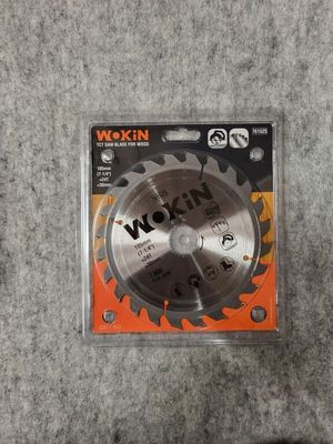 a close up of a circular saw blade in a package