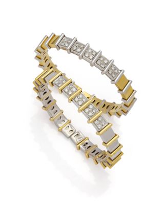 un bracelet serti de diamants, signé Cartier