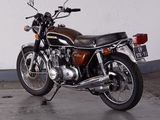 a motorcycle that is parked in a garage