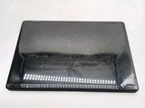 a black tray that has a lot of dots on it