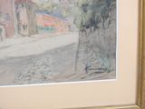 a picture of a painting of a street in a picture