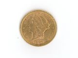 an image of a gold coin on a white surface