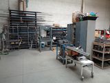 a picture of a room with a lot of tools on the floor