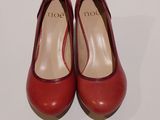 Chaussures Christiane Garaud - Escarpins en cuir rouge Christiane Garaud