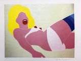 an image of a painting of a woman laying on her stomach