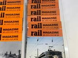 several magazines of rail rail magazine sitting on a table