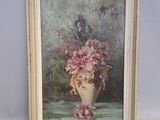 une image d'un tableau représentant un vase contenant des fleurs