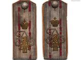 une paire d'insignes militaires ornés d'une couronne