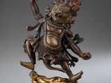 an image of a bronze statue of a man on a horse