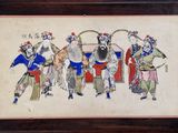 une image représentant un tableau où l'on voit un groupe de personnes vêtues à l'orientale