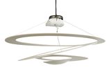 a light that is hanging from the ceiling in the room