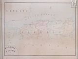 an old map of the country of spain and the surrounding countries