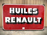 a red sign that says hulls renault on it