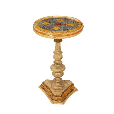 Petite Table Centrale EN DiffÉRents Marbres, Xix-XX SIÈCle