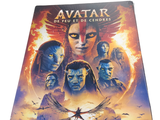 the cover of the movie avatar is shown on a white background