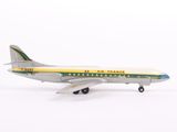 a toy airplane that is sitting on a white surface