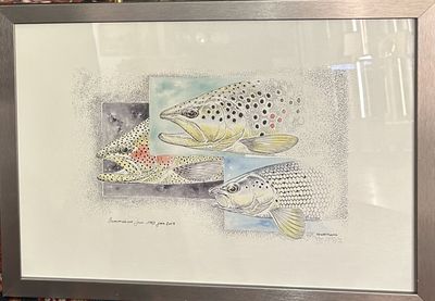 a picture of a picture of a fish in a picture frame