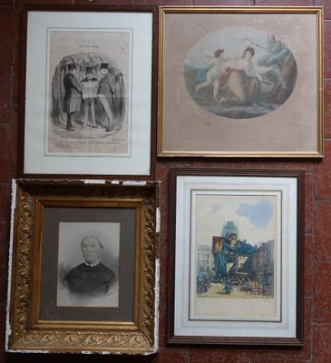 LOT de 12 pièces encadrées comprenant : - Photo 1