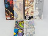 a close up of two comics on a white surface