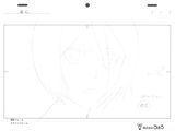 drawing of a picture of a girl with glasses on her face