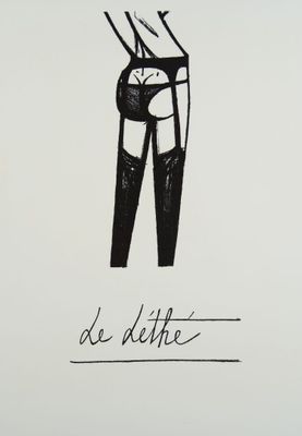 Bernard BUFFET (1928 - 1999) d'après. Le léthé. Lithographie…