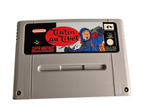 an old nintendo game with a sticker on it