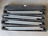 several different types of steel bars stacked on top of each other