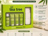 Le coffret de soins à l'arbre à thé contient de nombreux produits nettoyants et encore plus de produits nettoyants