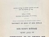 an old book with a black and white title on it