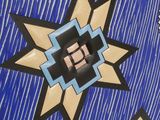 a picture of a picture of a star on a blue background