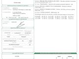 a close up of a document with a barcode on it