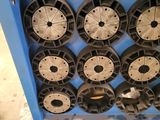 a machine that has a bunch of wheels on it