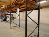 a large room with a lot of shelves in it
