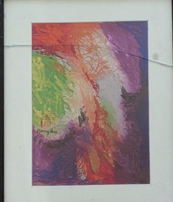 une image d'une image d'une peinture dans un cadre