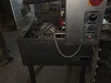a machine that is sitting inside of a building
