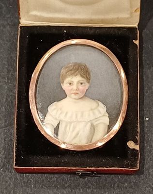 ECOLE FRANCAISE DÉBUT XIXe - "Portrait d'enfant", huile sur … - Photo 1