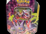pokemon trading card game box with a purple and red design