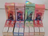 several boxes of cigarettes are lined up on a table
