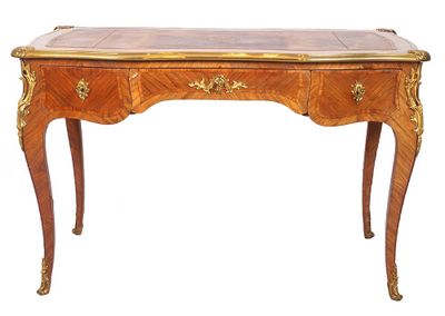 an image of a wooden desk with a drawer on top of it