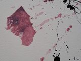 a picture of a picture of a person with blood all over it