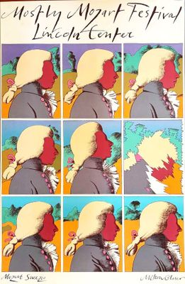 Milton Glaser (1929-2020) - Mozart éternue, Festival Mozart …