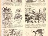 an old book with a bunch of illustrations of people on it