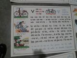 de nombreuses cartes représentant des vélos, éparpillées sur le sol