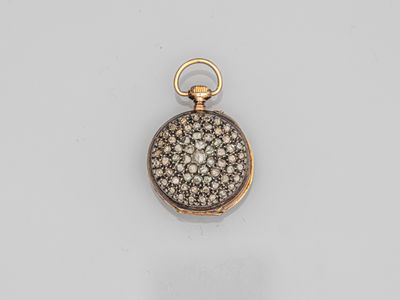 a gold and diamond set pocket watch