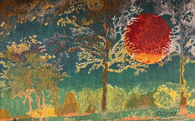 Tapisserie d’Aubusson d’après un carton de : DAVO « Les Dombes ve...